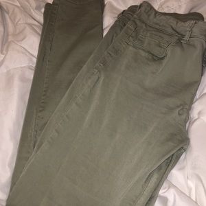 Light Green Skinny Jeans